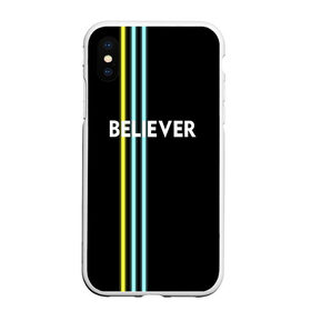 Чехол для iPhone XS Max матовый с принтом Believer Imagine Dragons , Силикон | Область печати: задняя сторона чехла, без боковых панелей | рок