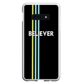 Чехол для Samsung S10E с принтом Believer Imagine Dragons , Силикон | Область печати: задняя сторона чехла, без боковых панелей | рок