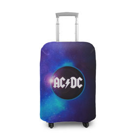Чехол для чемодана 3D с принтом ACDC , 86% полиэфир, 14% спандекс | двустороннее нанесение принта, прорези для ручек и колес | ac dc | acdc | acdc ас дс | асдс | метал | молния | музыка | музыканты | певцы