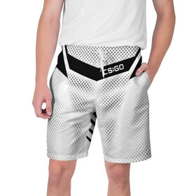 Мужские шорты 3D с принтом CS:GO ,  полиэстер 100% | прямой крой, два кармана без застежек по бокам. Мягкая трикотажная резинка на поясе, внутри которой широкие завязки. Длина чуть выше колен | 