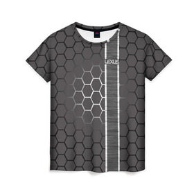 Женская футболка 3D с принтом Lexus , 100% полиэфир ( синтетическое хлопкоподобное полотно) | прямой крой, круглый вырез горловины, длина до линии бедер | 