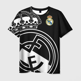 Мужская футболка 3D с принтом Real Madrid Exclusive , 100% полиэфир | прямой крой, круглый вырез горловины, длина до линии бедер | 2019 | мадрид | реал | форма | эксклюзив