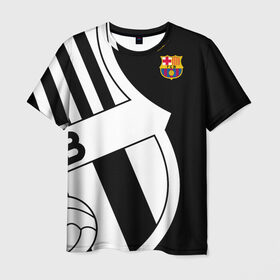 Мужская футболка 3D с принтом Barcelona Exclusive , 100% полиэфир | прямой крой, круглый вырез горловины, длина до линии бедер | 2019 | барселона | фк | форма | эксклюзив