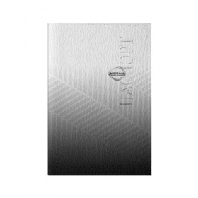 Обложка для паспорта матовая кожа с принтом NISSAN SPORT , натуральная матовая кожа | размер 19,3 х 13,7 см; прозрачные пластиковые крепления | 