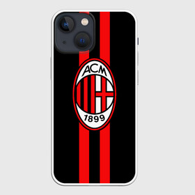 Чехол для iPhone 13 mini с принтом AC Milan FC ,  |  | football | italia | logo | milan | sport | италия | лого | милан | спорт | фк | футбол | футбольный клуб