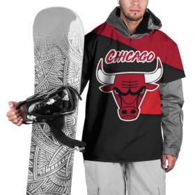 Накидка на куртку 3D с принтом Чикаго , 100% полиэстер |  | chicago bulls | nba | баскетбол | нба | спорт | чикаго