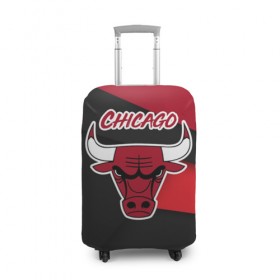 Чехол для чемодана 3D с принтом Чикаго , 86% полиэфир, 14% спандекс | двустороннее нанесение принта, прорези для ручек и колес | chicago bulls | nba | баскетбол | нба | спорт | чикаго