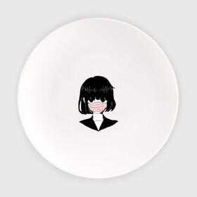 Тарелка с принтом MIRRORS Sad Japanese Aesthetic в маске , фарфор | диаметр - 210 мм
диаметр для нанесения принта - 120 мм | Тематика изображения на принте: 