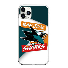 Чехол для iPhone 11 Pro матовый с принтом Сан Хосе , Силикон |  | nhl | san jose sharks | нхл | сан хосе шаркс | спорт