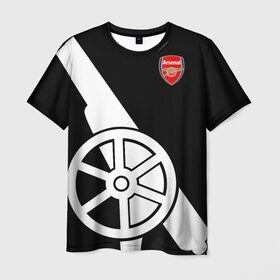 Мужская футболка 3D с принтом Arsenal Exclusive , 100% полиэфир | прямой крой, круглый вырез горловины, длина до линии бедер | 2019 | arsenal | exclusive | арсенал | форма | эксклюзив