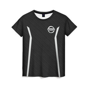Женская футболка 3D с принтом NISSAN SPORT , 100% полиэфир ( синтетическое хлопкоподобное полотно) | прямой крой, круглый вырез горловины, длина до линии бедер | motor | nissan | авто | лого | машина | ниссан | тачка