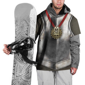 Накидка на куртку 3D с принтом Доспех рыцаря , 100% полиэстер |  | deliverance | kingdom come | kingdom come deliverance | knight | кингдам кам | король | рыцарь | средневековье | средние века