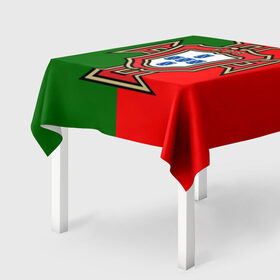 Скатерть 3D с принтом Сборная Португалии флаг , 100% полиэстер (ткань не мнется и не растягивается) | Размер: 150*150 см | португалия | футбол
