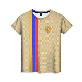 Женская футболка 3D с принтом Armenia , 100% полиэфир ( синтетическое хлопкоподобное полотно) | прямой крой, круглый вырез горловины, длина до линии бедер | armenia | армения | армяне | ереван