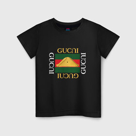 Детская футболка хлопок с принтом Гусли , 100% хлопок | круглый вырез горловины, полуприлегающий силуэт, длина до линии бедер | gucci | gucli | gusli | гучи | гуччи
