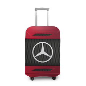 Чехол для чемодана 3D с принтом MERCEDES BENZ SPORT , 86% полиэфир, 14% спандекс | двустороннее нанесение принта, прорези для ручек и колес | 