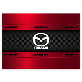 Поздравительная открытка с принтом MAZDA SPORT , 100% бумага | плотность бумаги 280 г/м2, матовая, на обратной стороне линовка и место для марки
 | Тематика изображения на принте: auto | car | mazda | автомобиль | мазда | марка