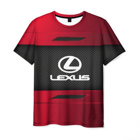 Мужская футболка 3D с принтом LEXUS SPORT , 100% полиэфир | прямой крой, круглый вырез горловины, длина до линии бедер | auto | car | lexus | автомобиль | лексус | марка