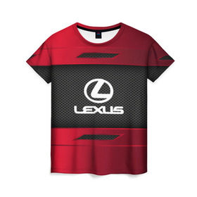 Женская футболка 3D с принтом LEXUS SPORT , 100% полиэфир ( синтетическое хлопкоподобное полотно) | прямой крой, круглый вырез горловины, длина до линии бедер | auto | car | lexus | автомобиль | лексус | марка