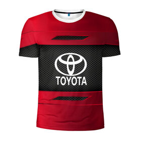 Мужская футболка 3D спортивная с принтом TOYOTA SPORT , 100% полиэстер с улучшенными характеристиками | приталенный силуэт, круглая горловина, широкие плечи, сужается к линии бедра | auto | car | toyota | автомобиль | марка