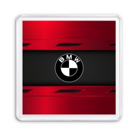 Магнит 55*55 с принтом BMW SPORT , Пластик | Размер: 65*65 мм; Размер печати: 55*55 мм | auto | bmw | car | автомобиль | бмв | марка