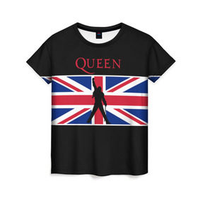 Женская футболка 3D с принтом Queen , 100% полиэфир ( синтетическое хлопкоподобное полотно) | прямой крой, круглый вырез горловины, длина до линии бедер | paul rodgers | queen | джон дикон | квин | меркури | меркьюри | мэркури | рок группа | тейлор | фредди | фреди