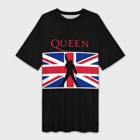 Платье-футболка 3D с принтом Queen ,  |  | Тематика изображения на принте: paul rodgers | queen | джон дикон | квин | меркури | меркьюри | мэркури | рок группа | тейлор | фредди | фреди