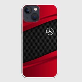 Чехол для iPhone 13 mini с принтом MERCEDES BENZ SPORT ,  |  | auto | car | carbon | mercedes | mercedes benz | автомобиль | машина | мерседес