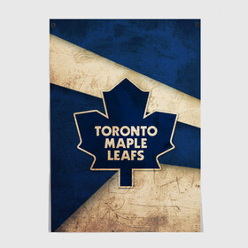 Постер с принтом Торонто олд , 100% бумага
 | бумага, плотность 150 мг. Матовая, но за счет высокого коэффициента гладкости имеет небольшой блеск и дает на свету блики, но в отличии от глянцевой бумаги не покрыта лаком | nhl | нхл | спорт | торонто | хоккей