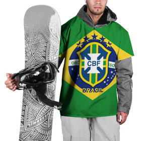 Накидка на куртку 3D с принтом Сборная Бразилии флаг , 100% полиэстер |  | Тематика изображения на принте: brazil | бразилия