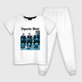 Детская пижама хлопок с принтом Depeche mode , 100% хлопок |  брюки и футболка прямого кроя, без карманов, на брюках мягкая резинка на поясе и по низу штанин
 | depeche mode | депеш мод. | музыка