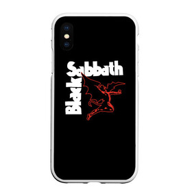 Чехол для iPhone XS Max матовый с принтом BLACK SABBATH. , Силикон | Область печати: задняя сторона чехла, без боковых панелей | black sabbath | билл уорд | блэк саббат | британская рок группа | гизер батлер | группа | музыка | оззи осборн | рок | тони айомми | хеви метал