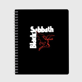 Тетрадь с принтом BLACK SABBATH , 100% бумага | 48 листов, плотность листов — 60 г/м2, плотность картонной обложки — 250 г/м2. Листы скреплены сбоку удобной пружинной спиралью. Уголки страниц и обложки скругленные. Цвет линий — светло-серый
 | black sabbath | билл уорд | блэк саббат | британская рок группа | гизер батлер | группа | музыка | оззи осборн | рок | тони айомми | хеви метал