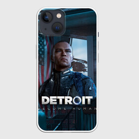 Чехол для iPhone 13 с принтом Detroit: Become Human   Markus ,  |  | connor | cyberlife | deviant | ps4 | rk800 |  detroit: become human | детроит | детроит: стать человеком | игры | коннор | пиратs | эксклюзив