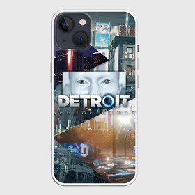 Чехол для iPhone 13 с принтом Detroit: Become Human ,  |  | connor | cyberlife | deviant | ps4 | rk800 |  detroit: become human | детроит | детроит: стать человеком | игры | коннор | пиратs | эксклюзив