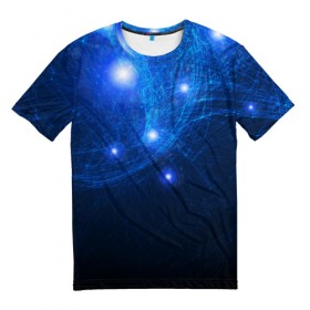 Мужская футболка 3D с принтом Темная энергия 2 , 100% полиэфир | прямой крой, круглый вырез горловины, длина до линии бедер | 