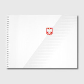 Альбом для рисования с принтом Польша домашняя форма , 100% бумага
 | матовая бумага, плотность 200 мг. | 