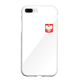 Чехол для iPhone 7Plus/8 Plus матовый с принтом Польша домашняя форма , Силикон | Область печати: задняя сторона чехла, без боковых панелей | 