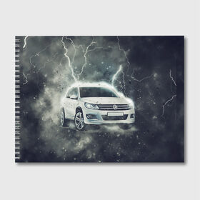 Альбом для рисования с принтом Volkswagen Tiguan , 100% бумага
 | матовая бумага, плотность 200 мг. | tiguan | volkswagen