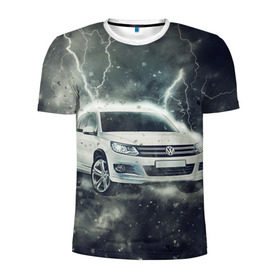 Мужская футболка 3D спортивная с принтом Volkswagen Tiguan , 100% полиэстер с улучшенными характеристиками | приталенный силуэт, круглая горловина, широкие плечи, сужается к линии бедра | tiguan | volkswagen