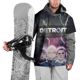 Накидка на куртку 3D с принтом Detroit become human , 100% полиэстер |  | dbh | detroit | gamer