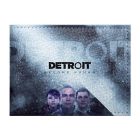 Обложка для студенческого билета с принтом Detroit become human , натуральная кожа | Размер: 11*8 см; Печать на всей внешней стороне | Тематика изображения на принте: dbh | detroit | gamer