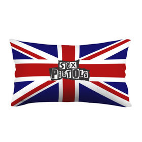 Подушка 3D антистресс с принтом Sex Pistols , наволочка — 100% полиэстер, наполнитель — вспененный полистирол | состоит из подушки и наволочки на молнии | англия | британия | панк | флаг