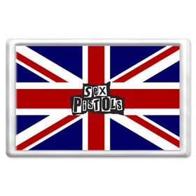 Магнит 45*70 с принтом Sex Pistols , Пластик | Размер: 78*52 мм; Размер печати: 70*45 | англия | британия | панк | флаг