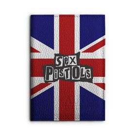 Обложка для автодокументов с принтом Sex Pistols , натуральная кожа |  размер 19,9*13 см; внутри 4 больших “конверта” для документов и один маленький отдел — туда идеально встанут права | англия | британия | панк | флаг