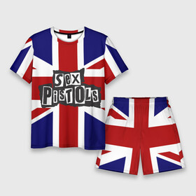 Мужской костюм с шортами 3D с принтом Sex Pistols ,  |  | англия | британия | панк | флаг
