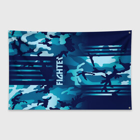 Флаг-баннер с принтом FIGHTER , 100% полиэстер | размер 67 х 109 см, плотность ткани — 95 г/м2; по краям флага есть четыре люверса для крепления | fighter | боец | спортсмен