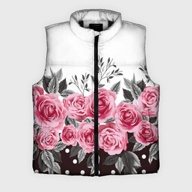 Мужской жилет утепленный 3D с принтом Rose Trend ,  |  | flowers | hipster | rose | swag | trend | мода | розы | стиль | стильная | цветы