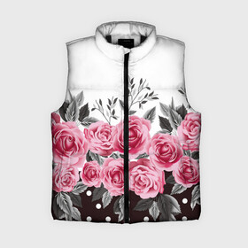 Женский жилет утепленный 3D с принтом Rose Trend ,  |  | flowers | hipster | rose | swag | trend | мода | розы | стиль | стильная | цветы