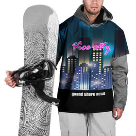Накидка на куртку 3D с принтом GTA-Vice City , 100% полиэстер |  | Тематика изображения на принте: 